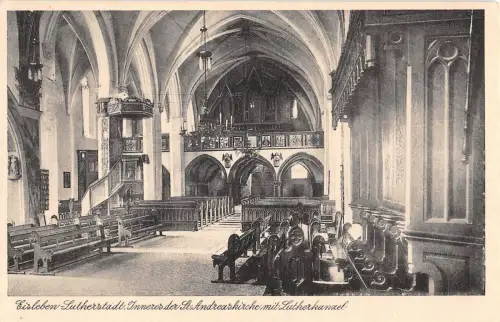 Eisleben Inneres der St. Andreaskirche ngl 176.823