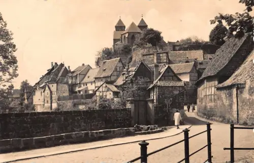 Quedlinburg am Harz Blick zum Schloß gl1967 176.847