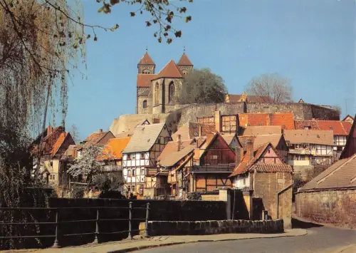 Quedlinburg Schloßberg mit Stiftskirche ngl 176.858