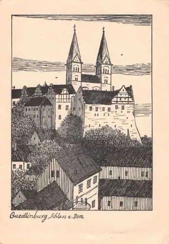 Quedlinburg Schloß und Dom ngl 176.863