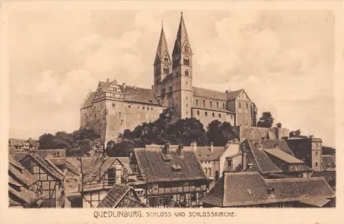 Quedlinburg am Harz Schloß und Schloßkirche ngl 176.848