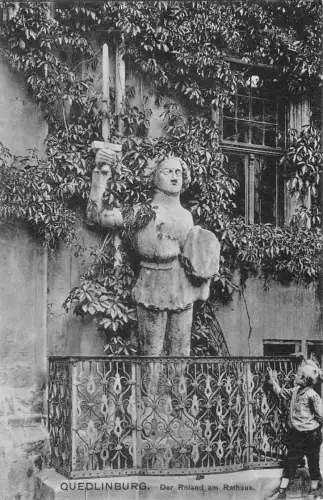 Quedlinburg Der Roland am Rathaus ngl 176.865