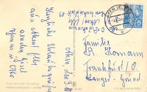 Aken (Elbe) Postamt, Rathaus, Kirchstraße,… gl1958 176.930