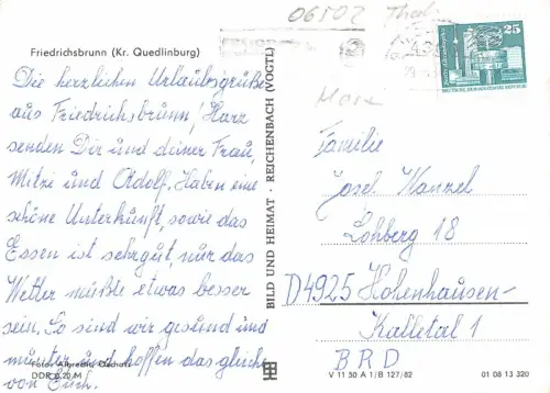 Friedrichsbrunn (Harz) Teilansicht gl 176.987