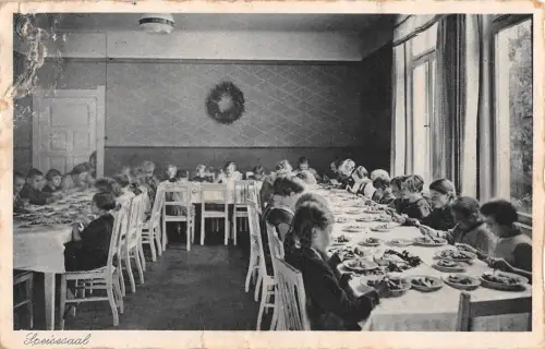 Gernrode (Harz) Eisenbahnkinderheim, Speisesaal gl1936 176.999