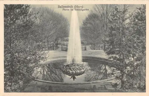 Ballenstedt (Harz) Partie im Schloßgarten ngl 176.973