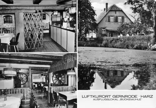 Gernrode (Harz) Ausflugslokal Bückemühle Mehrbildkarte gl1978 177.022