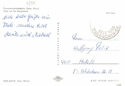 Thale Personenschwebebahn gl 177.039