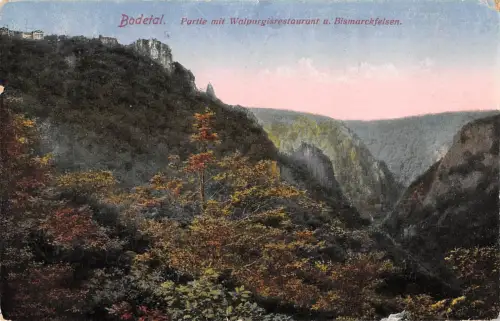 Bodetal Partie mit Walpurgisrestaurant gl1921 76.043