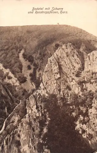 Bodetal mit Schurre und Roßtrappe gl1929 177.088