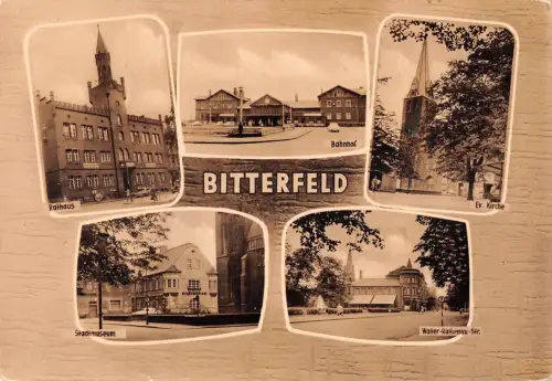 Bitterfeld Mehrbildkarte gl1964 177.134