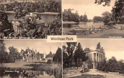 Wörlitzer Park bei Dessau, Mehrbildkarte gl 177.156