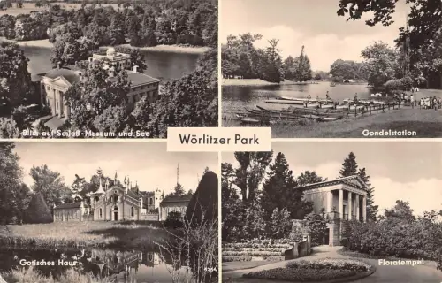 Wörlitzer Park bei Dessau, Mehrbildkarte gl1969 177.158