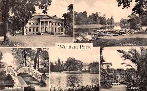 Wörlitzer Park bei Dessau, Mehrbildkarte gl 177.154