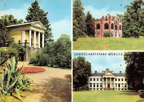 Wörlitzer Park bei Dessau, Mehrbildkarte gl1971 177.160
