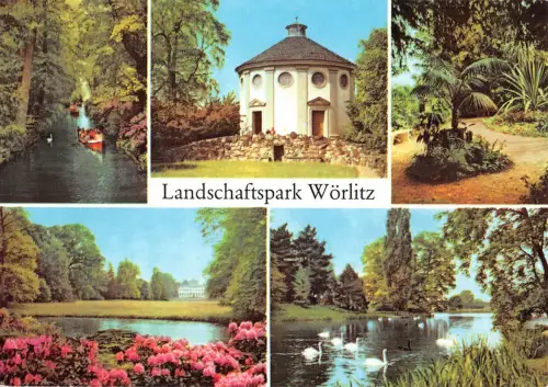 Wörlitzer Park bei Dessau, Mehrbildkarte ngl 177.163