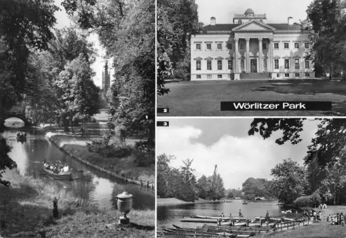Wörlitzer Park bei Dessau, Mehrbildkarte gl1973 177.155
