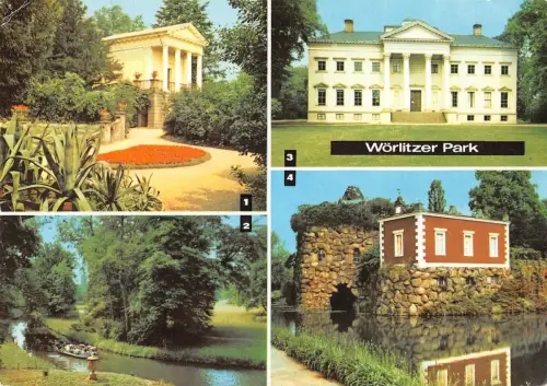 Wörlitzer Park bei Dessau, Mehrbildkarte gl 177.161
