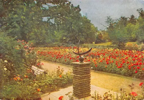 Wörlitzer Park bei Dessau, Rosental mit Sonnenuhr gl1967 177.164