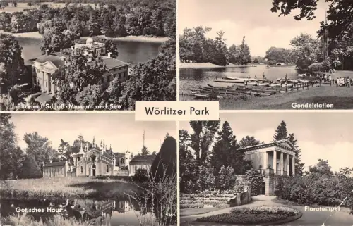 Wörlitzer Park bei Dessau, Mehrbildkarte gl1962 177.159