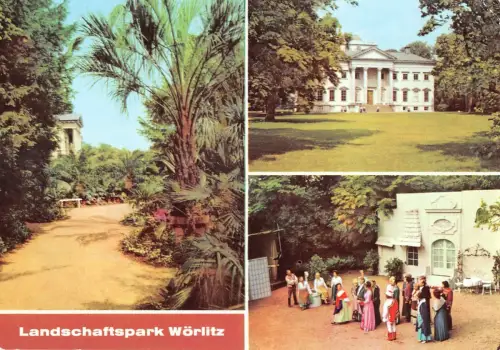 Wörlitzer Park bei Dessau, Mehrbildkarte ngl 177.162