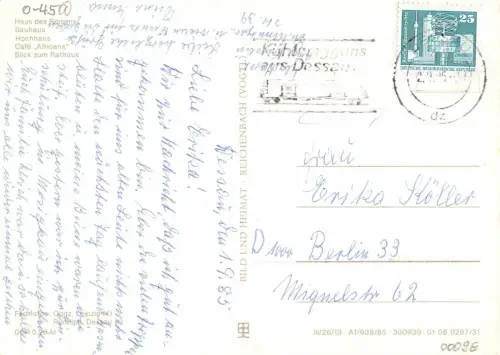 Dessau Mehrbildkarte gl1985 177.226