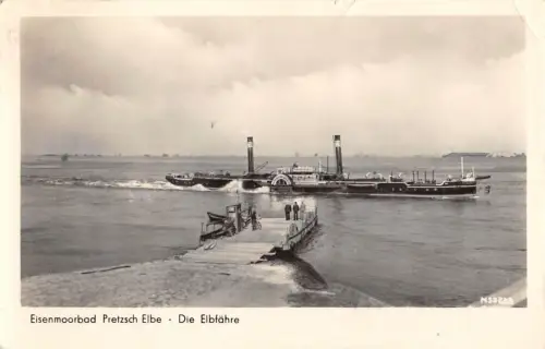 Pretzsch (Elbe) Die Elbfähre gl1956 177.245