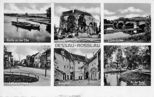 Dessau-Rosslau Mehrbildkarte gl1937 177.231