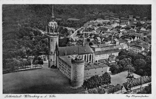 Lutherstadt Wittenberg - Fliegeraufnahme gl1957 177.269