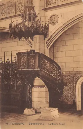 Lutherstadt Wittenberg Schlosskirche Luthers Grab ngl 177.278