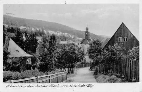Schmiedeberg Blick vom Naundorfer Weg gl1961 177.293