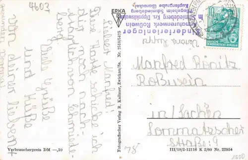 Schmiedeberg Blick vom Naundorfer Weg gl1961 177.293