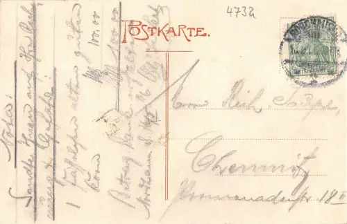 Kyffhäuser Der Kyffhäuser mit Denkmal gl1906 177.340