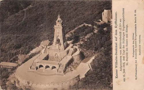 Kyffhäuser Denkmal Luftaufnahme feldpgl1915 177.350