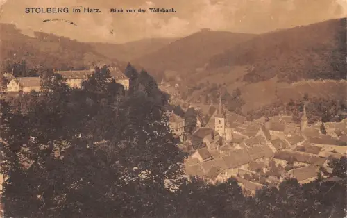 Stolberg (Harz) Blick von der Töllebank gl1926 177.377