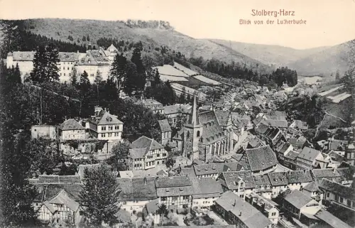 Stolberg (Harz) Blick von der Lutherbuche ngl 177.378