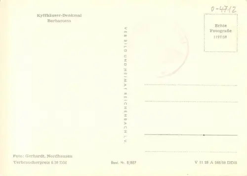 Kyffhäuser Denkmal Barbarossa ngl 177.356