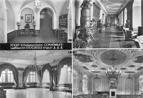 Stolberg (Harz) FDGB-Erholunsheim-Comenius Mehrbildkarte ngl 177.407