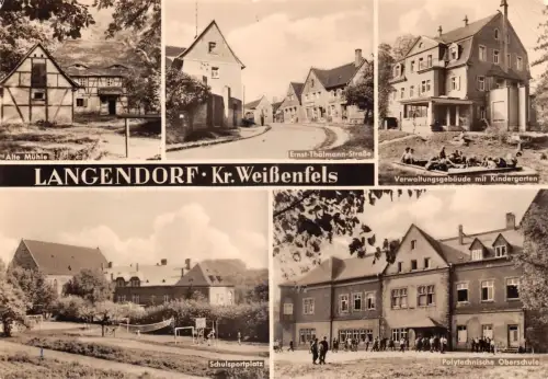 Langendorf (Kr. Weißenfels) Mehrbildkarte gl1973 177.424