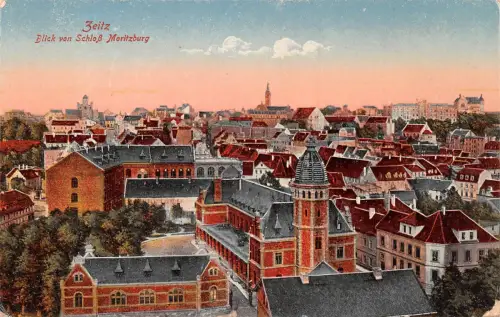 Zeitz Blick vom Schloß feldpgl1943 177.623