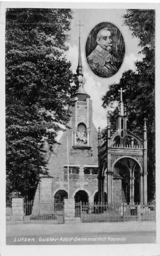 Lützen Gustav Adolf-Denkmal mit Kapelle ngl 177.621