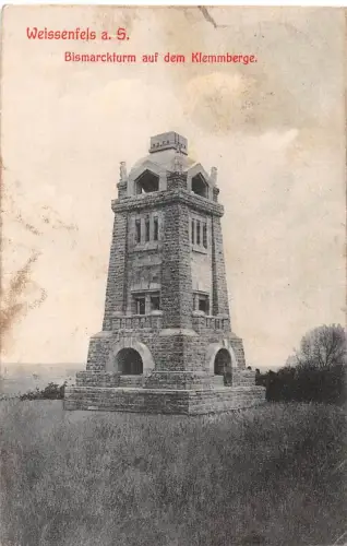 Weißenfels (Saale) Bismarckturm gl1907 177.609