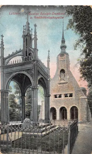 Lützen Gustav Adolf-Denkmal Reliefkarte ngl 177.620