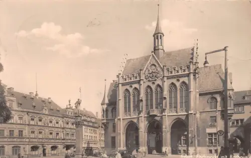 Erfurt Fischmarkt mit Rathaus gl1964 177.659