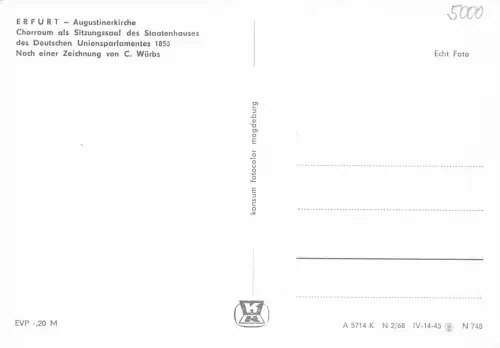 Erfurt Augustinerkirche Innenansicht ngl 177.727