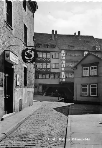Erfurt Blick zur Krämerbrücke ngl 177.773