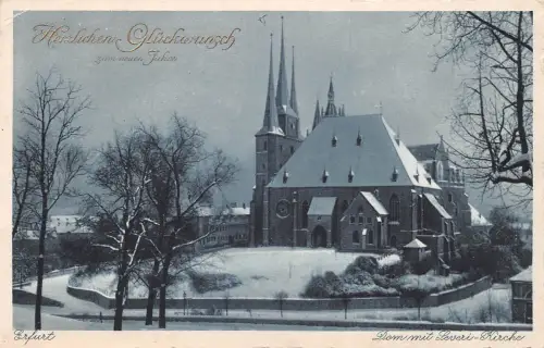 Erfurt Dom, Severikirche im Winter gl1928 177.819