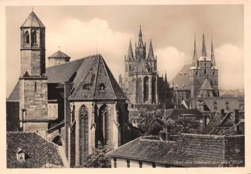 Erfurt über den Dächern der Stadt ngl 177.827