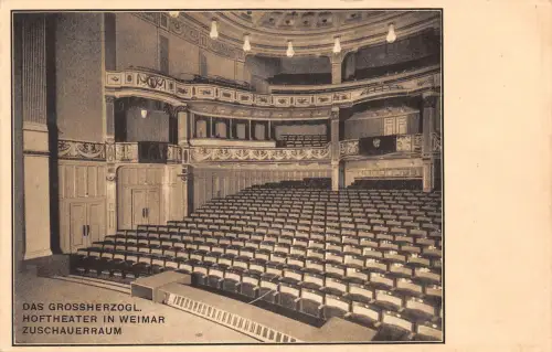 Weimar Großherzogl. Hoftheater Zuschauerraum ngl 178.076
