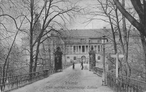 Weimar Blick auf das Großherzogl. Schloß gl1908 178.112